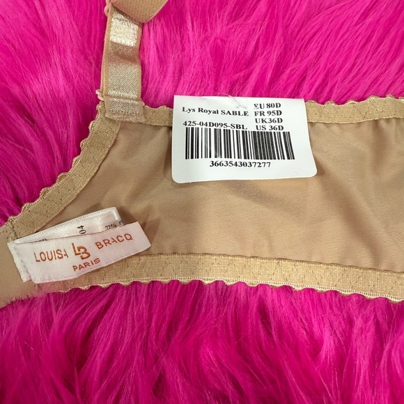 NWT Louisa Bracq ELISE BALCONETTE in Lys Royal SABLE color Sz 36D - Picture 10 of 13